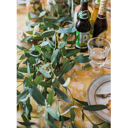 Artificial Green Olive Leaf Stem