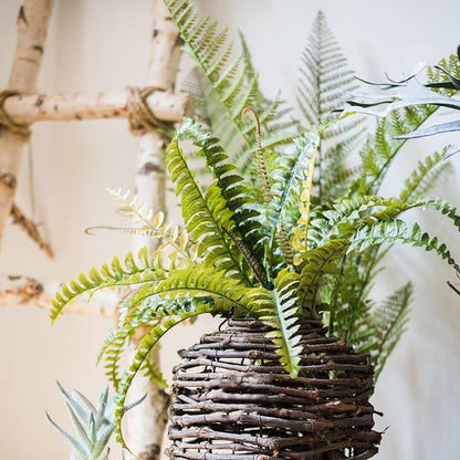 Artificial Big Rock Fern Stem, 21.7 Inches
