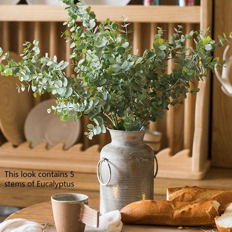 Artificial Green Eucalyptus Stem, 26.4 Inches