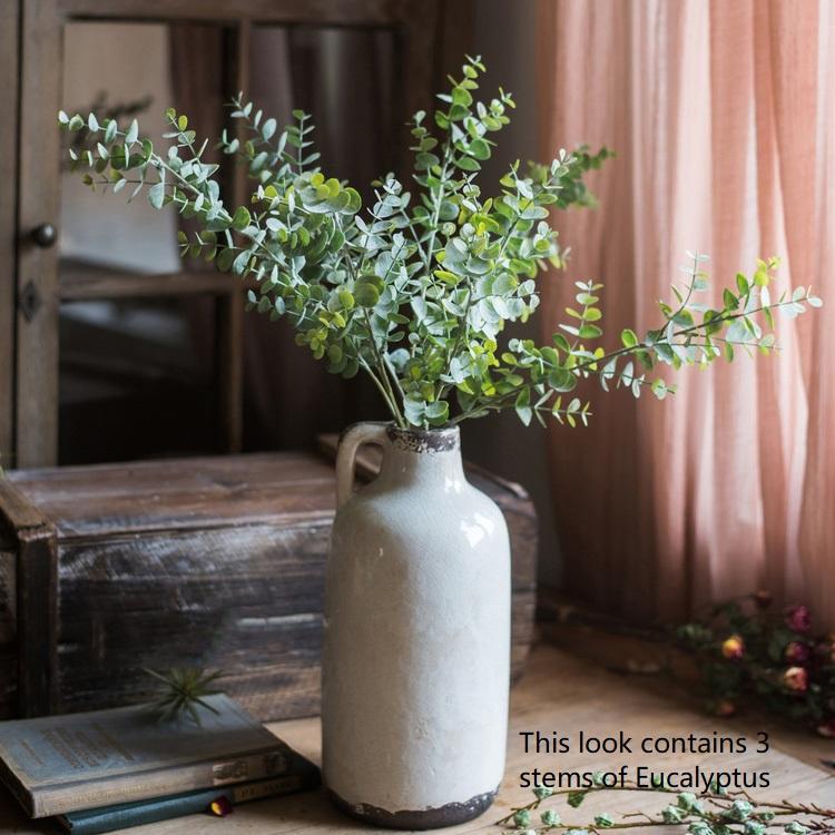 Artificial Green Eucalyptus Stem, 26.4 Inches