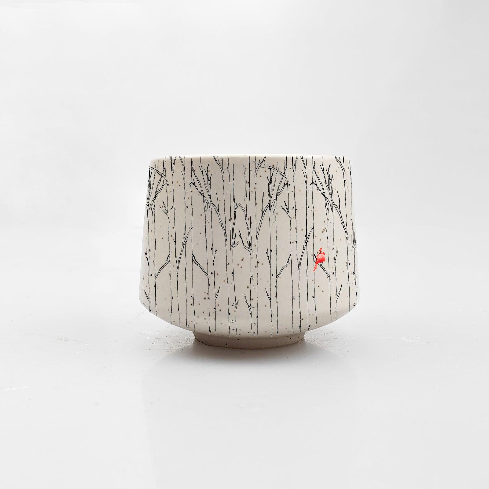 Aspen Cardinal Small Cup uncategorized / needs cleanup with nature-inspired artwork
