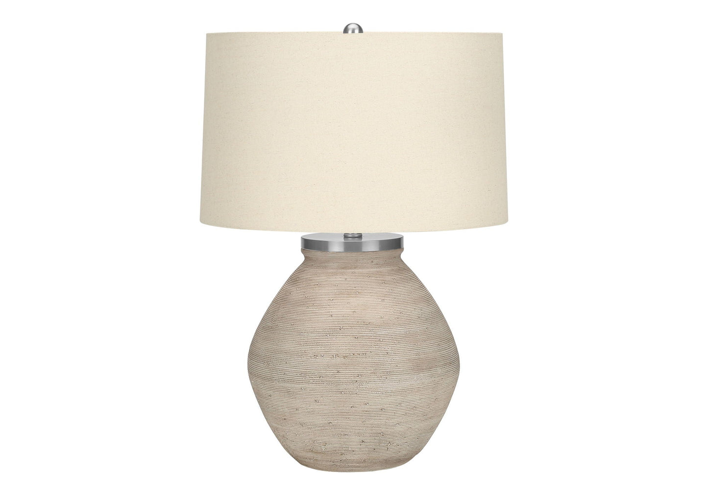 Cream Concrete and Resin Table Lamp
