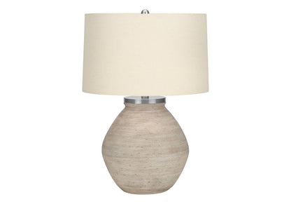 Cream Concrete and Resin Table Lamp