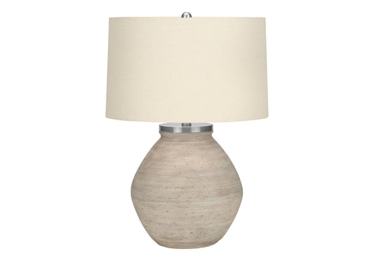 Cream Concrete and Resin Table Lamp