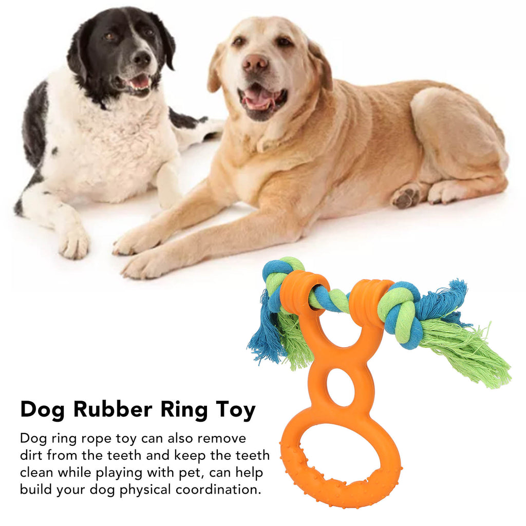 Dog Ring Rope Toy Safe Portable Dog Chew Teething Toy for Training uncategorized / needs cleanup with nature-inspired artwork - product view 7