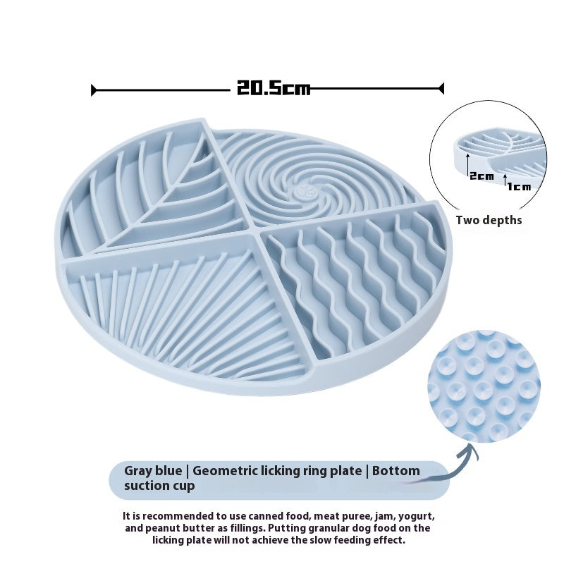 Dog Licking Slow Food Mat Silicone Toy uncategorized / needs cleanup with nature-inspired artwork - product view 3