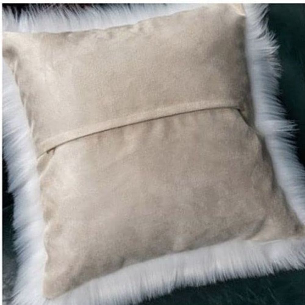 Throw with 450g Insert, Purple, Faux Fur, 16, Decorative Cushion – pillow cover with nature-inspired artwork - product view 12