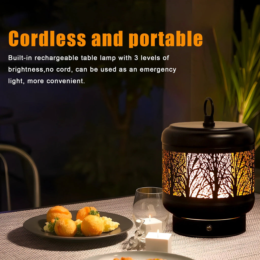 4000mah Rechargeable Battery Operated Desk Lamp uncategorized / needs cleanup with nature-inspired artwork - product view 5