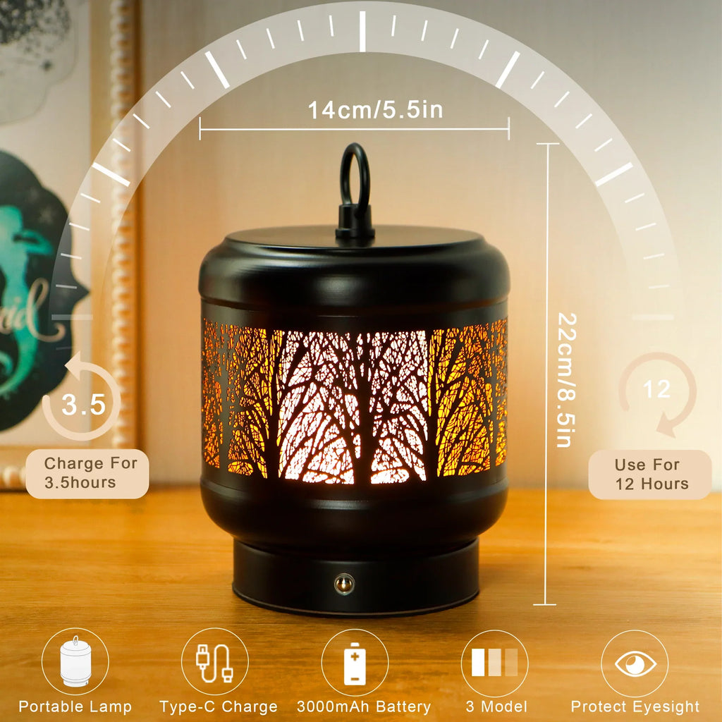 4000mah Rechargeable Battery Operated Desk Lamp uncategorized / needs cleanup with nature-inspired artwork - product view 6