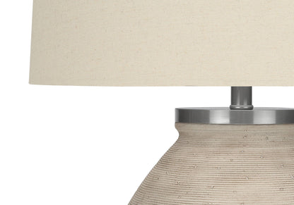 Cream Concrete and Resin Table Lamp