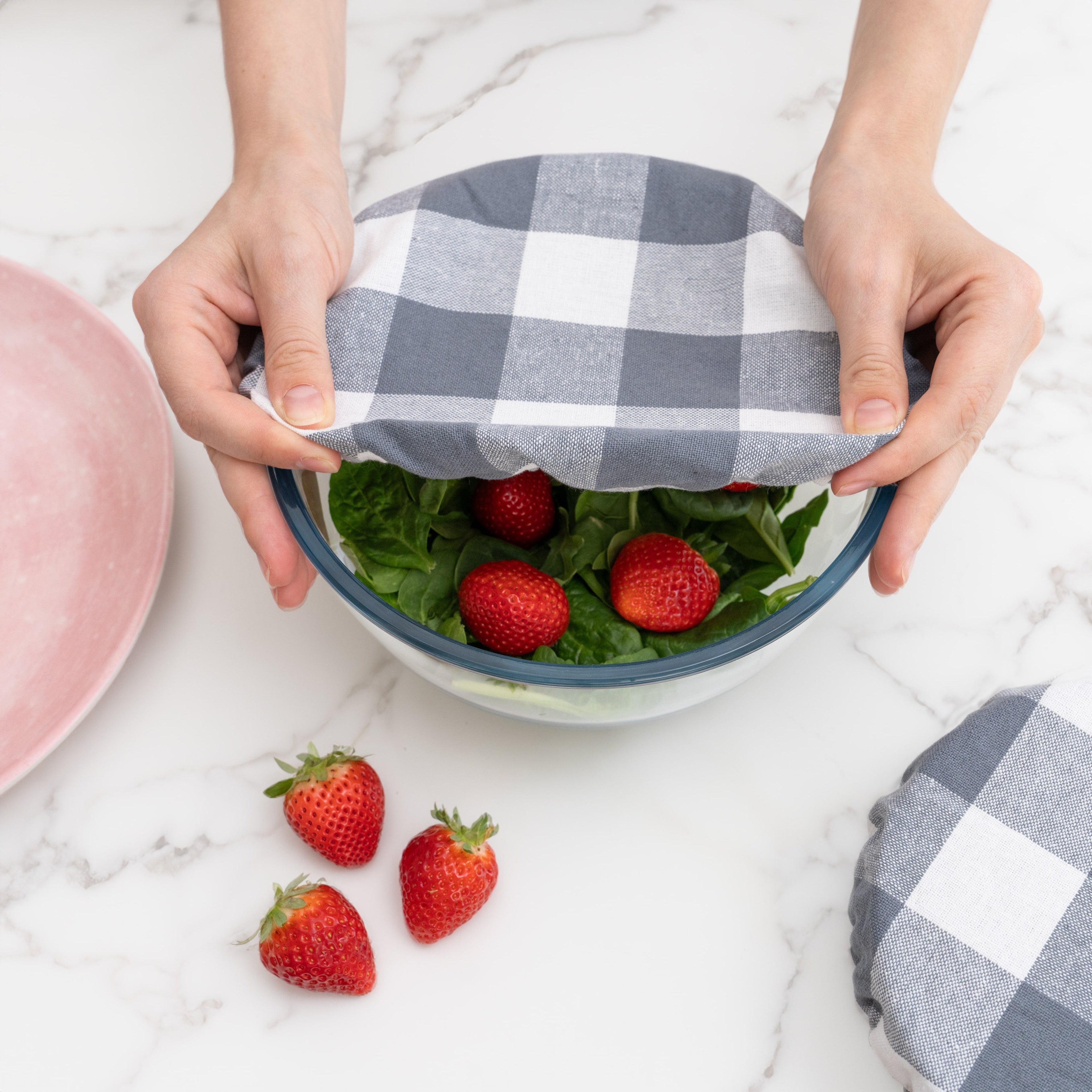 Cloth Bowl Covers uncategorized / needs cleanup with nature-inspired artwork - product view 8
