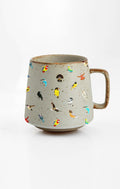 Nature's Symphony Birdwatcher's ceramic mug with nature-inspired artwork