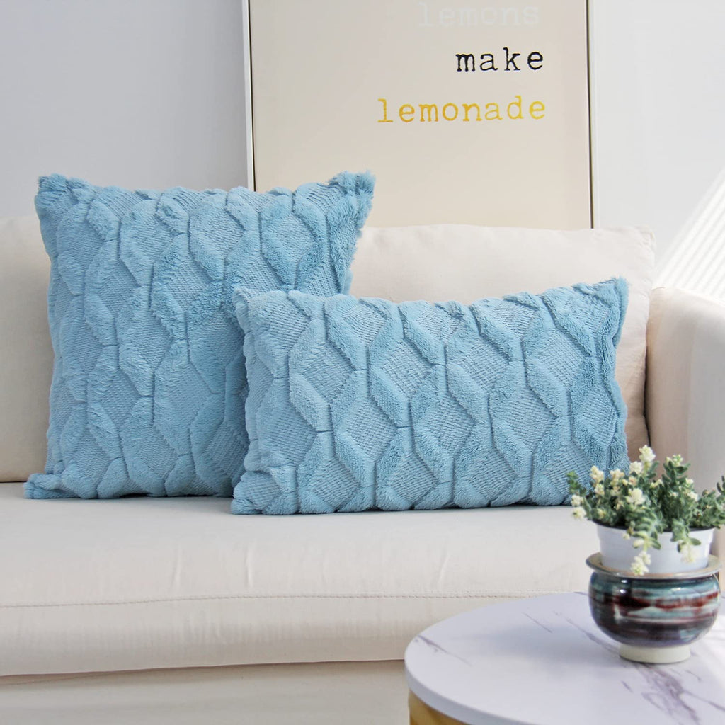 Pack of 2 Bundle One 18"x18" with a Matching Color of One 12"x20" pillow cover with nature-inspired artwork - product view 20
