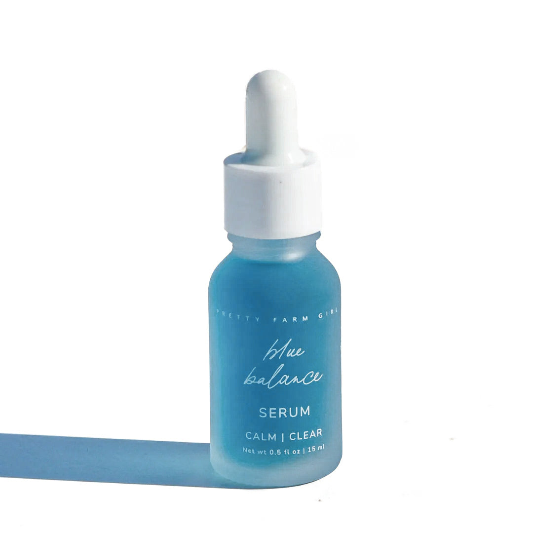 Blue Balance Face Serum face serum with nature-inspired artwork - product view 2