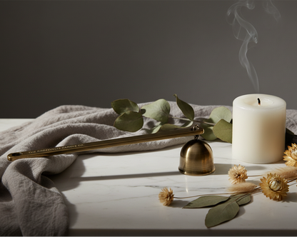 Brass Candle Snuffer Lifestyle Shot