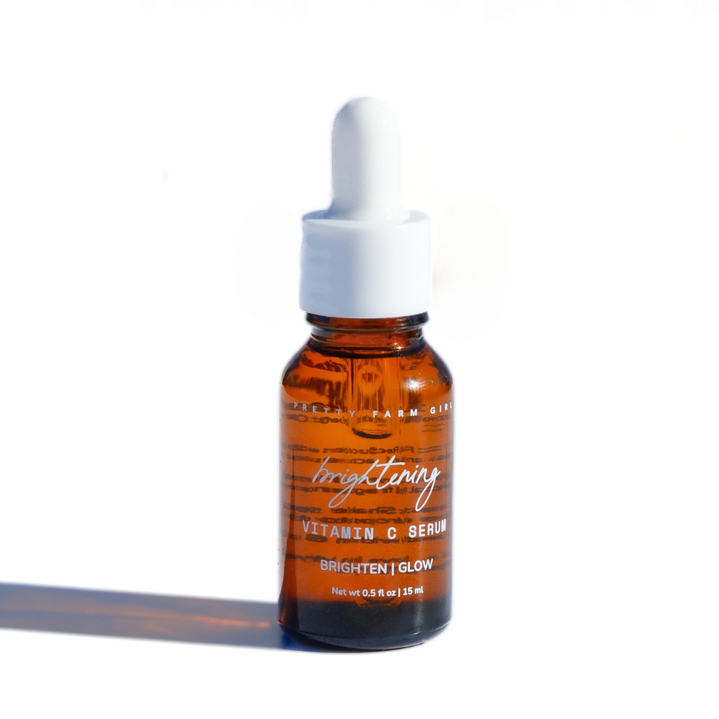 Brightening Serum Vitamin C face serum with nature-inspired artwork - product view 2