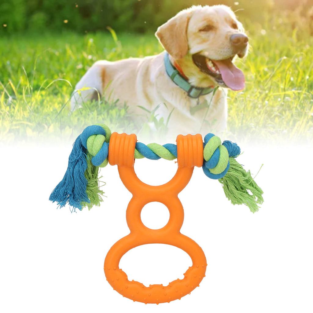 Dog Ring Rope Toy Safe Portable Dog Chew Teething Toy for Training uncategorized / needs cleanup with nature-inspired artwork - product view 4