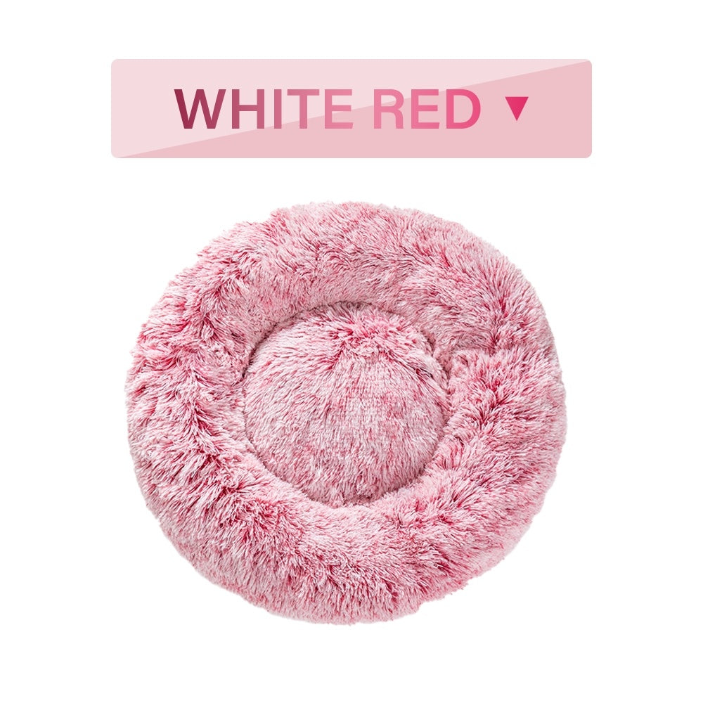 Fluffy Donut Dog Bed uncategorized / needs cleanup with nature-inspired artwork - product view 15