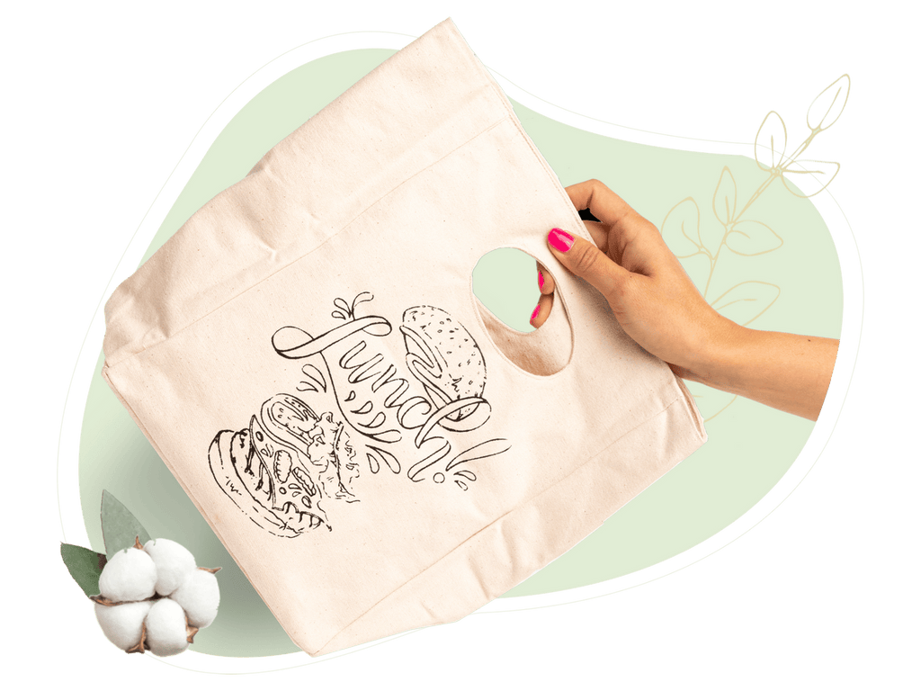 Canvas Lunch Bag wall art with nature-inspired artwork