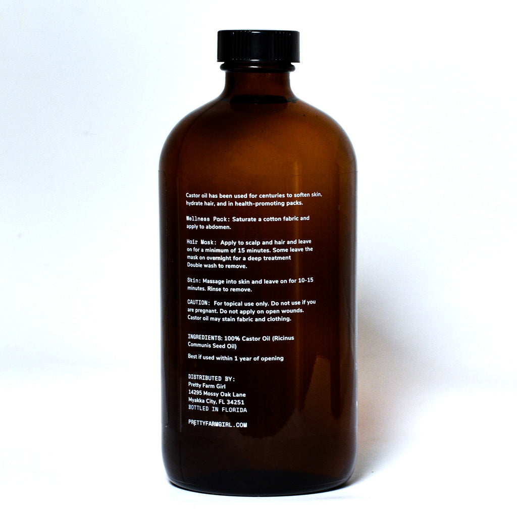 Organic Pure Castor Oil + Cloth Pack Bundle uncategorized / needs cleanup with nature-inspired artwork - product view 4