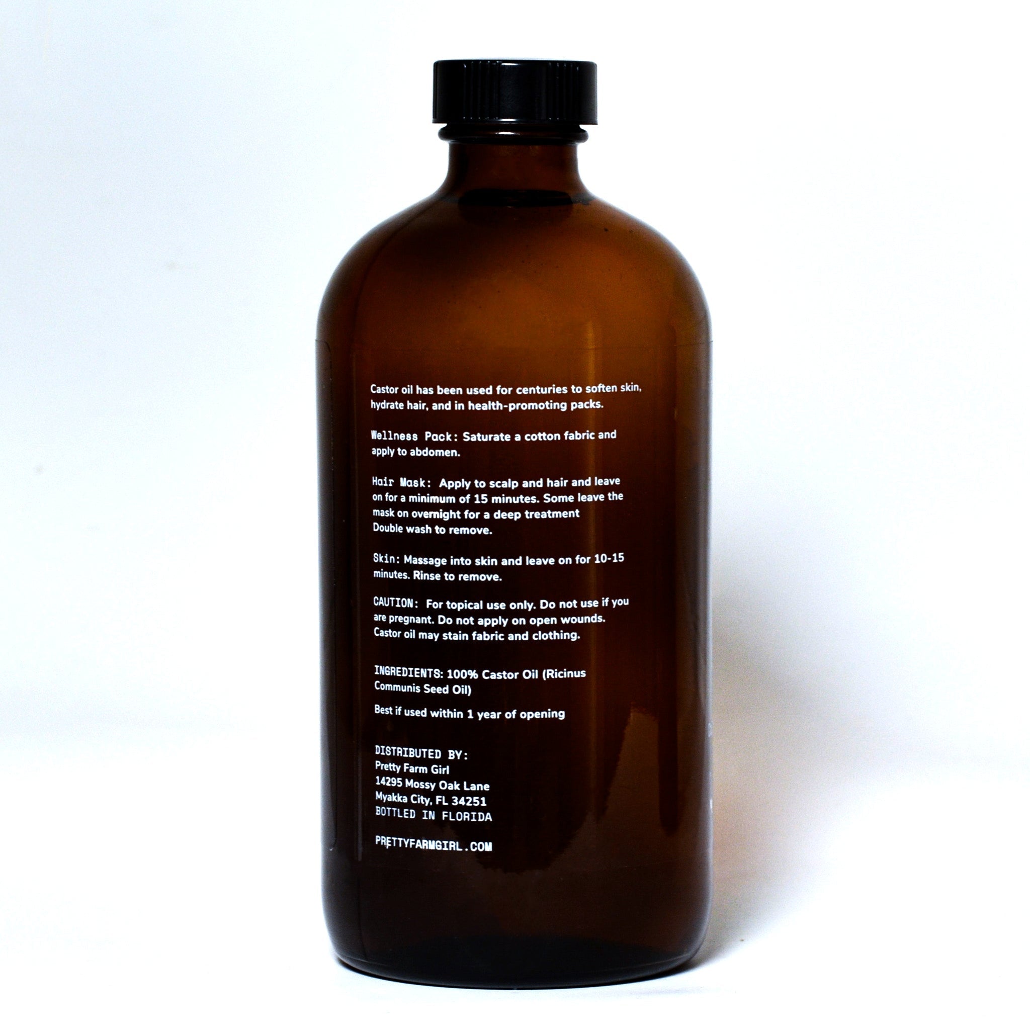 Organic Pure Castor Oil + Cloth Pack Bundle uncategorized / needs cleanup with nature-inspired artwork - product view 4