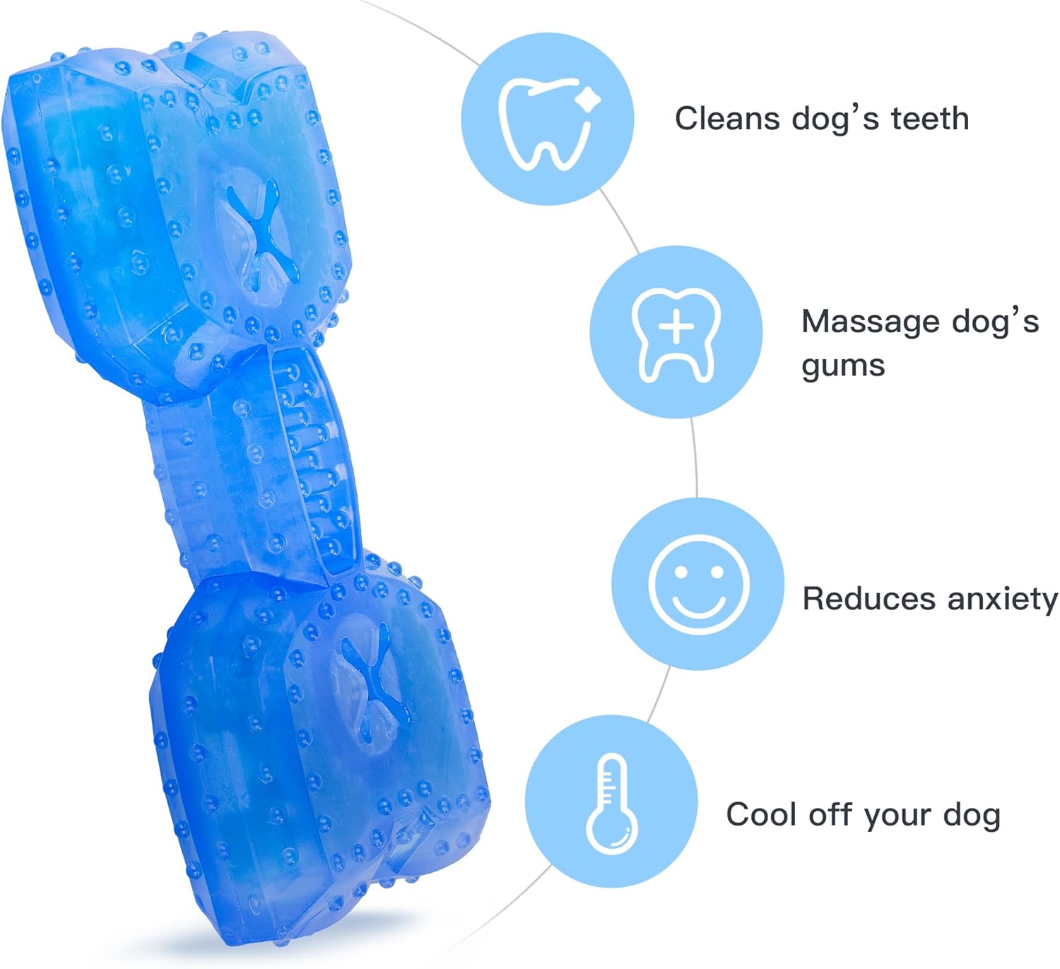 Pet Teether Cooling Chew Toy for Dogs Teething uncategorized / needs cleanup with nature-inspired artwork - product view 4