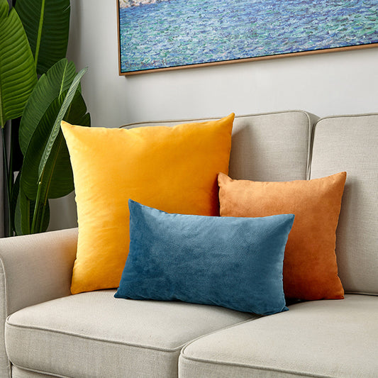 3-Piece Coordinated Throw Pillow Bundle – Well Picked Colors of Blue pillow cover with nature-inspired artwork