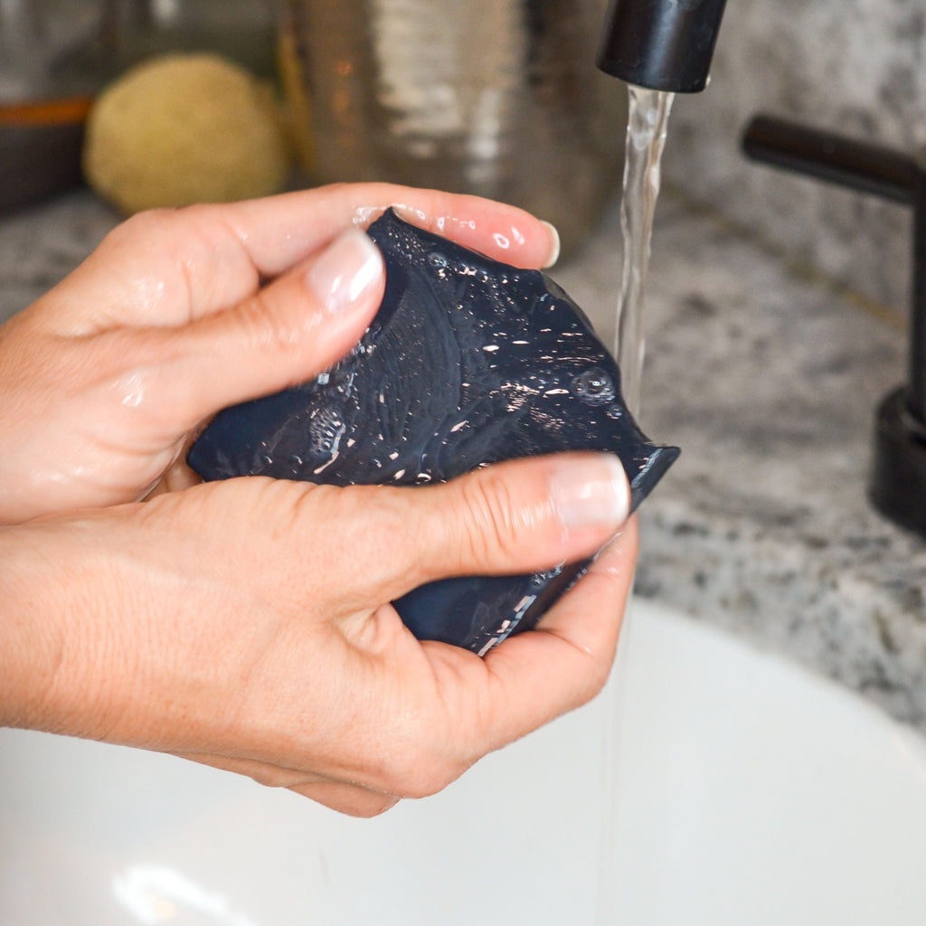 Clarifying Charcoal Bar Handmade Tallow and Goat Milk Soap Bar bar soap with nature-inspired artwork - product view 7