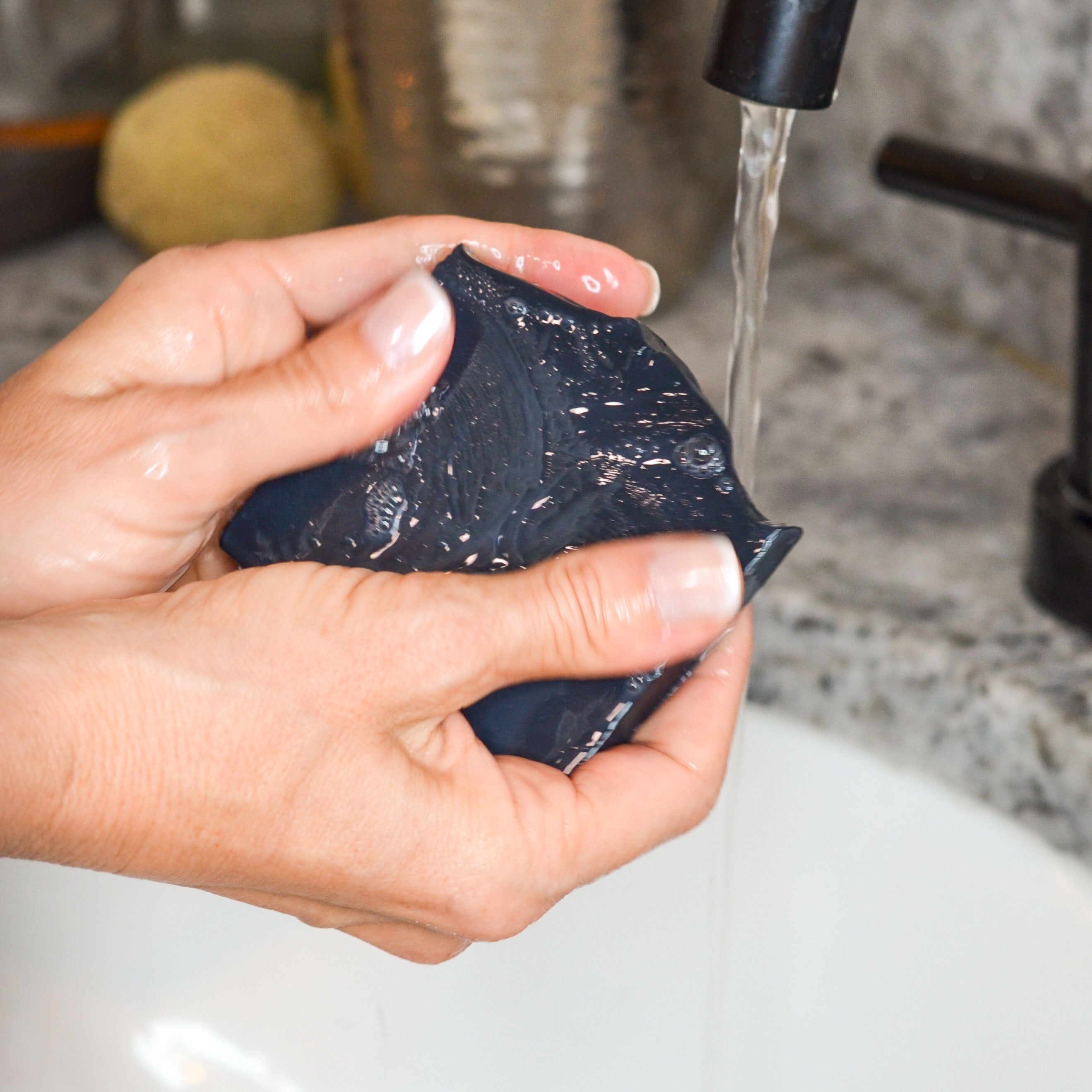 Clarifying Charcoal Bar Handmade Tallow and Goat Milk Soap Bar bar soap with nature-inspired artwork - product view 7