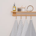 Stripe & Check Kitchen Towel Set home decor with nature-inspired artwork