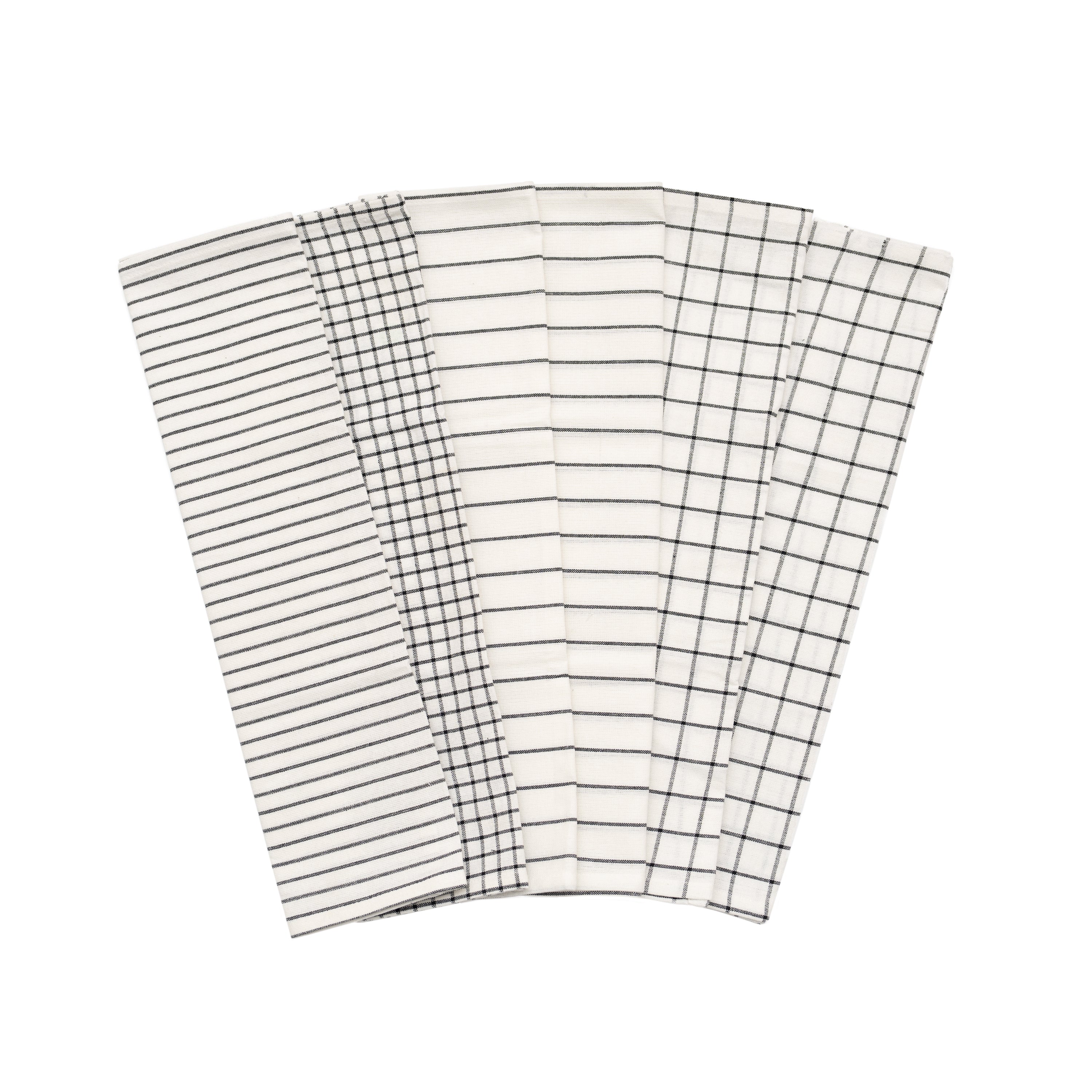 Stripe & Check Kitchen Towel Set home decor with nature-inspired artwork - product view 2