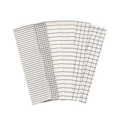 Stripe & Check Kitchen Towel Set home decor with nature-inspired artwork - product view 2