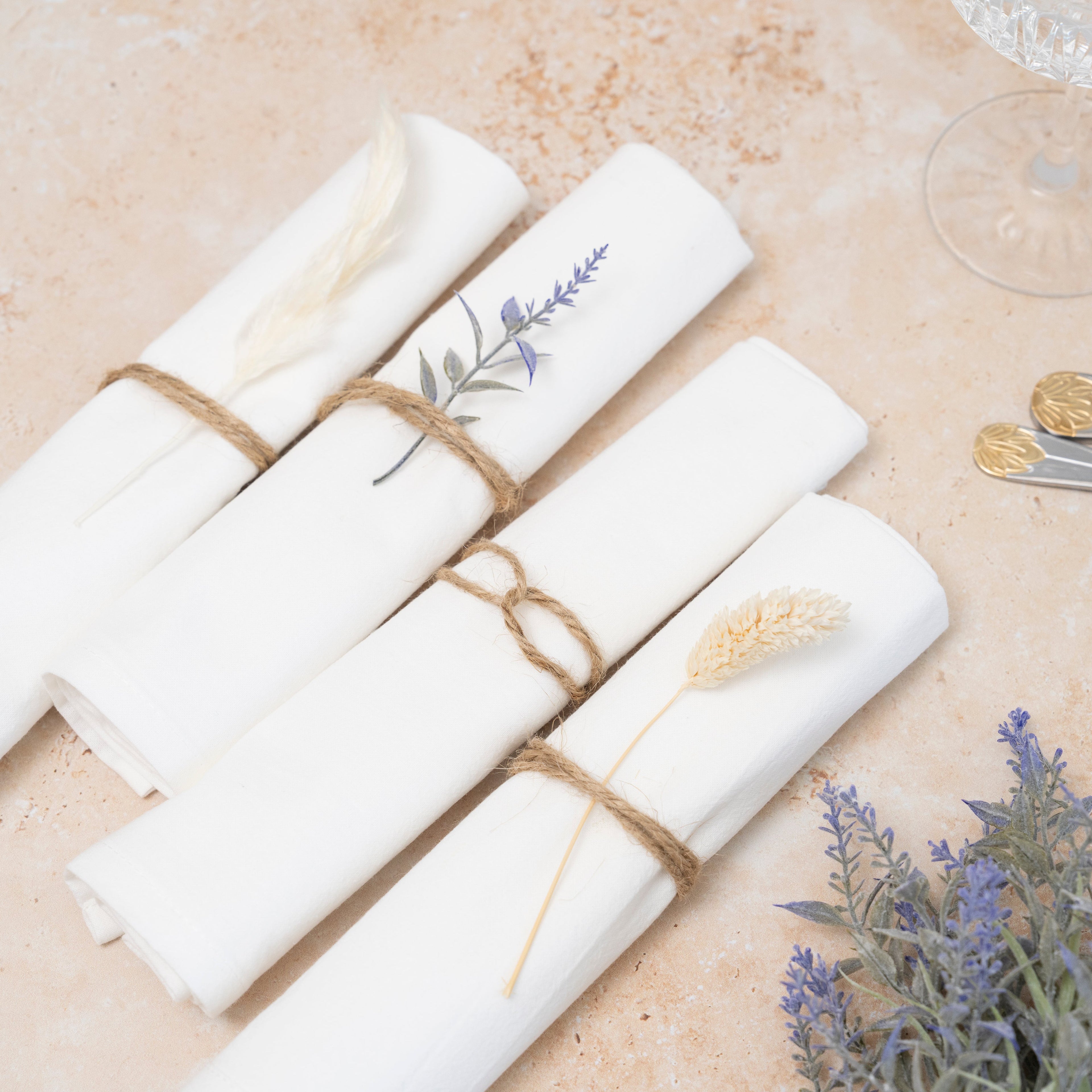 Flour Sack Napkins uncategorized / needs cleanup with nature-inspired artwork - product view 7