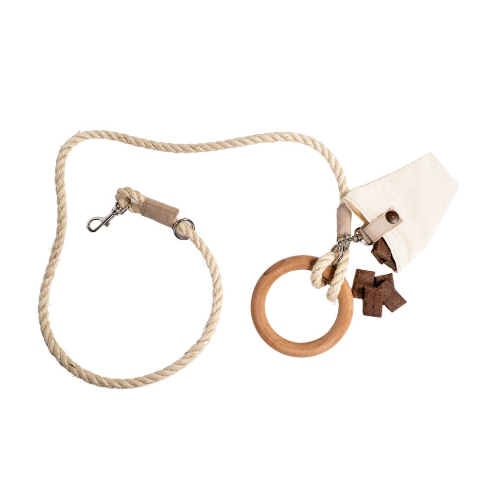 Country Living Carbon Neutral Dog Leash with Small Storage Bag pet leashes with nature-inspired artwork - product view 4