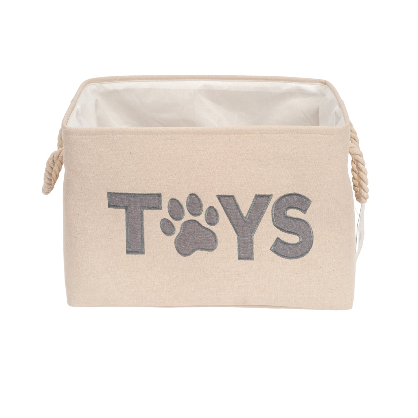 Country Living Foldable Fabric Dog Toy Storage Bin containers with nature-inspired artwork - product view 2