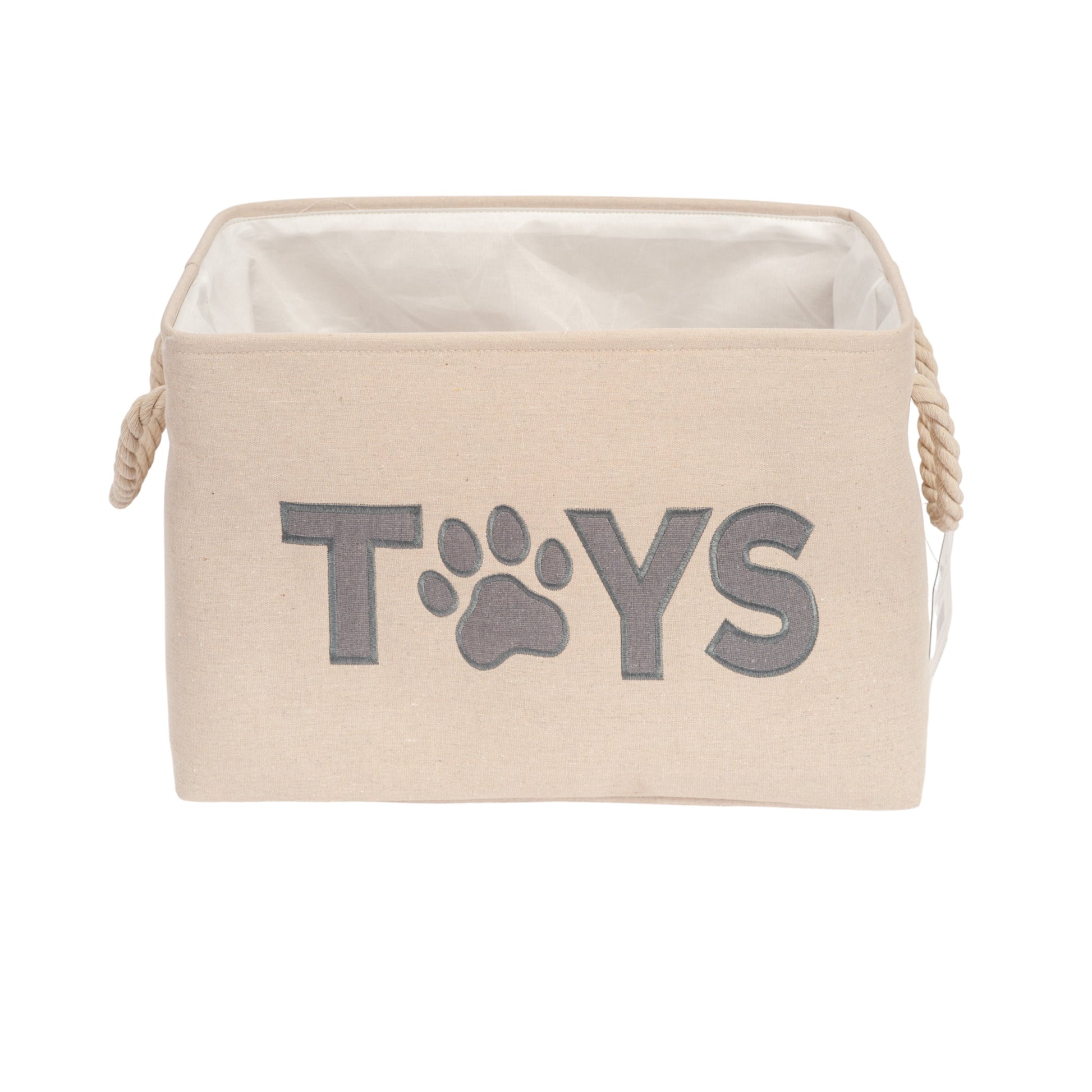 Country Living Foldable Fabric Dog Toy Storage Bin containers with nature-inspired artwork - product view 2