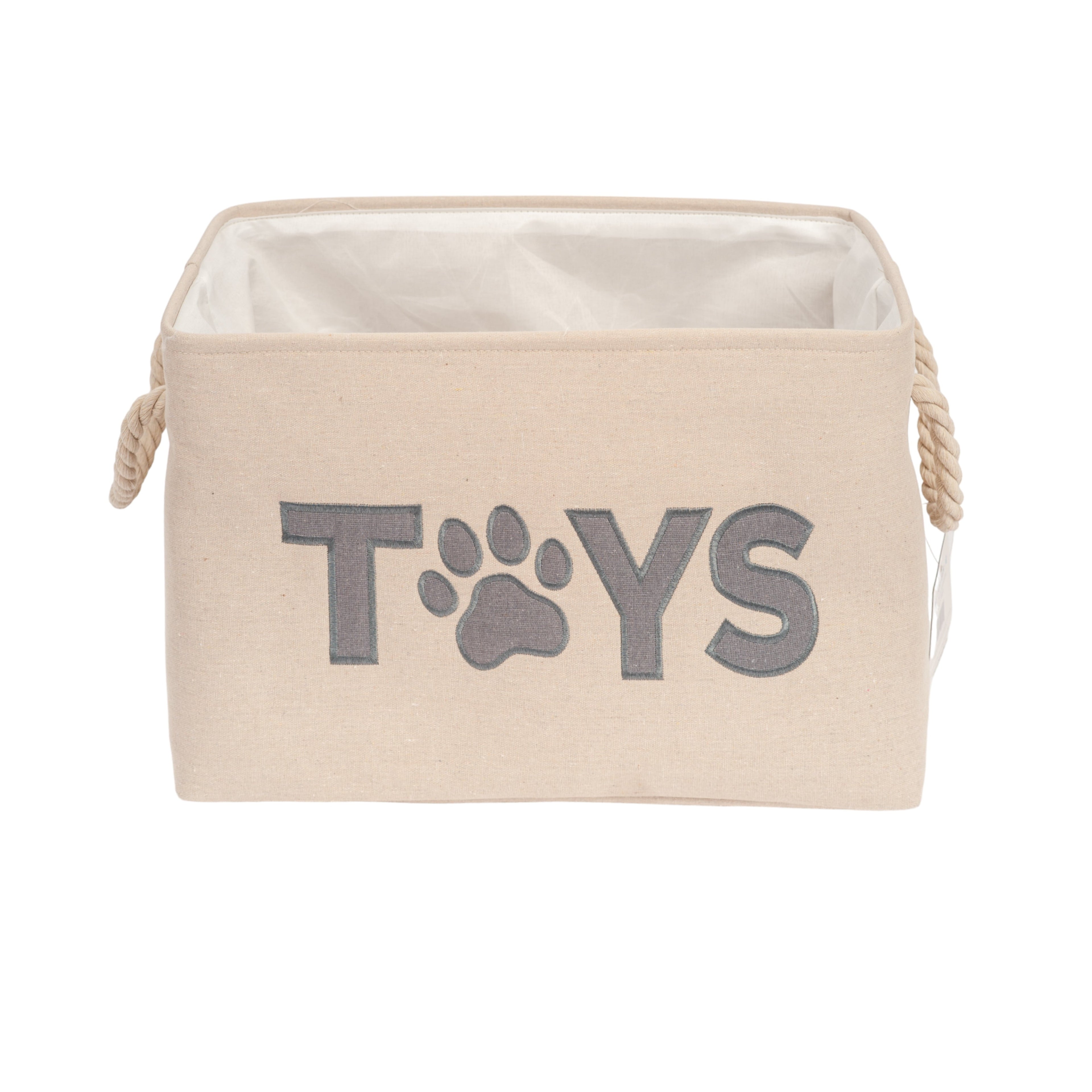 Country Living Foldable Fabric Dog Toy Storage Bin containers with nature-inspired artwork - product view 2