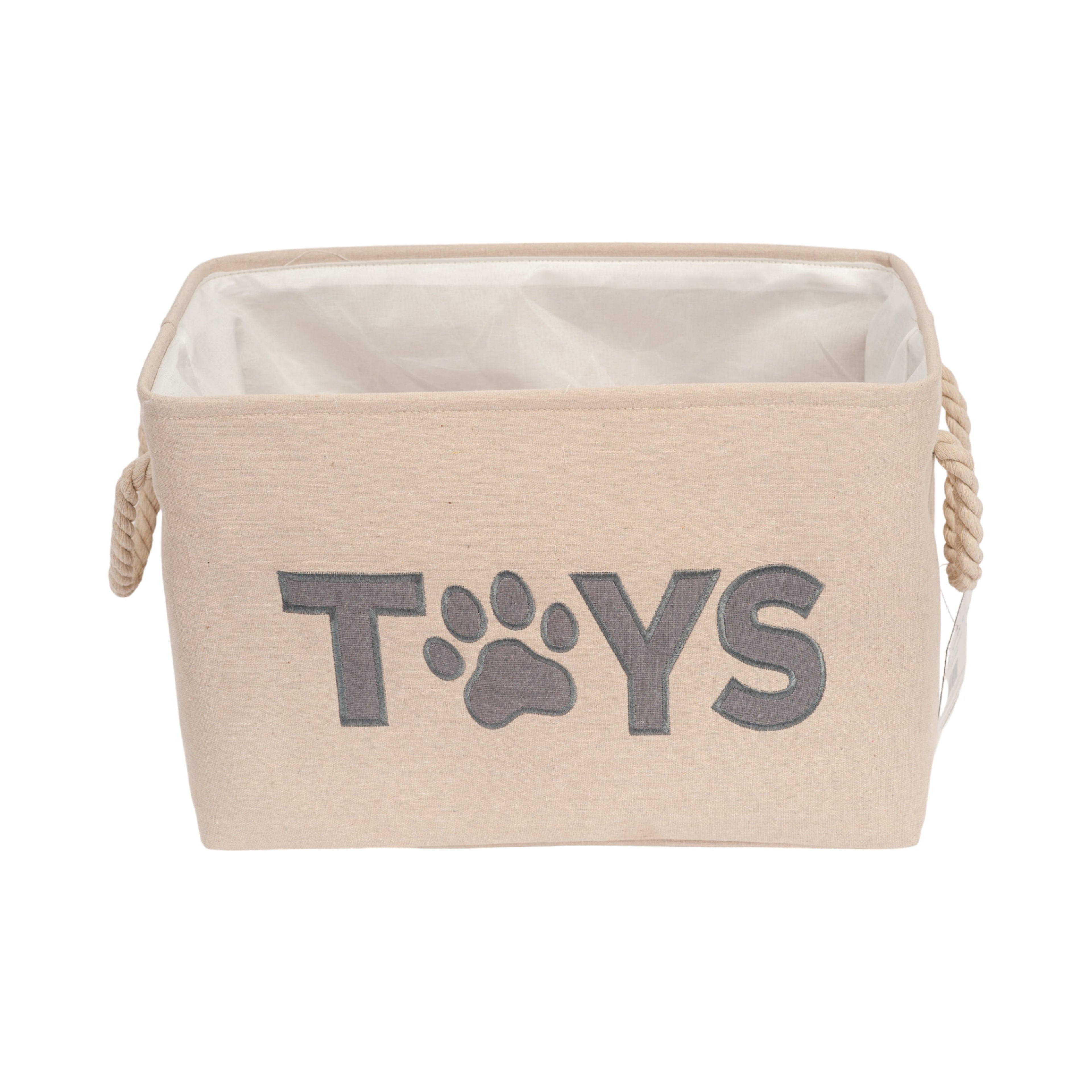 Country Living Foldable Fabric Dog Toy Storage Bin containers with nature-inspired artwork - product view 3