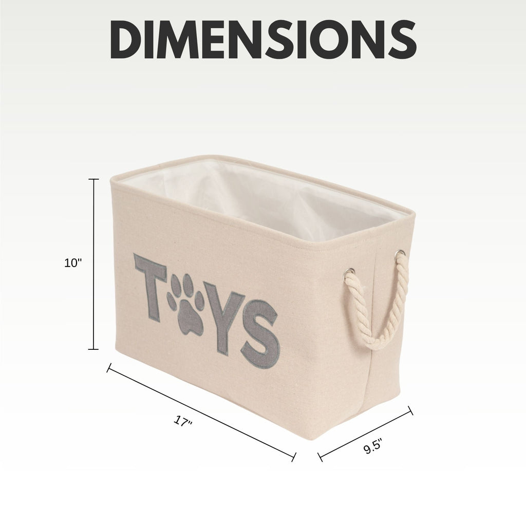 Country Living Foldable Fabric Dog Toy Storage Bin containers with nature-inspired artwork - product view 6
