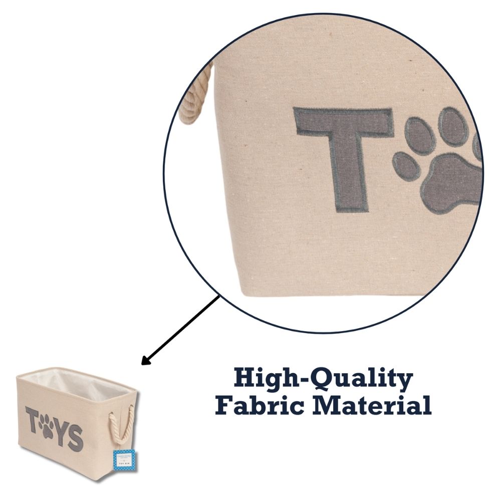 Country Living Foldable Fabric Dog Toy Storage Bin containers with nature-inspired artwork - product view 9