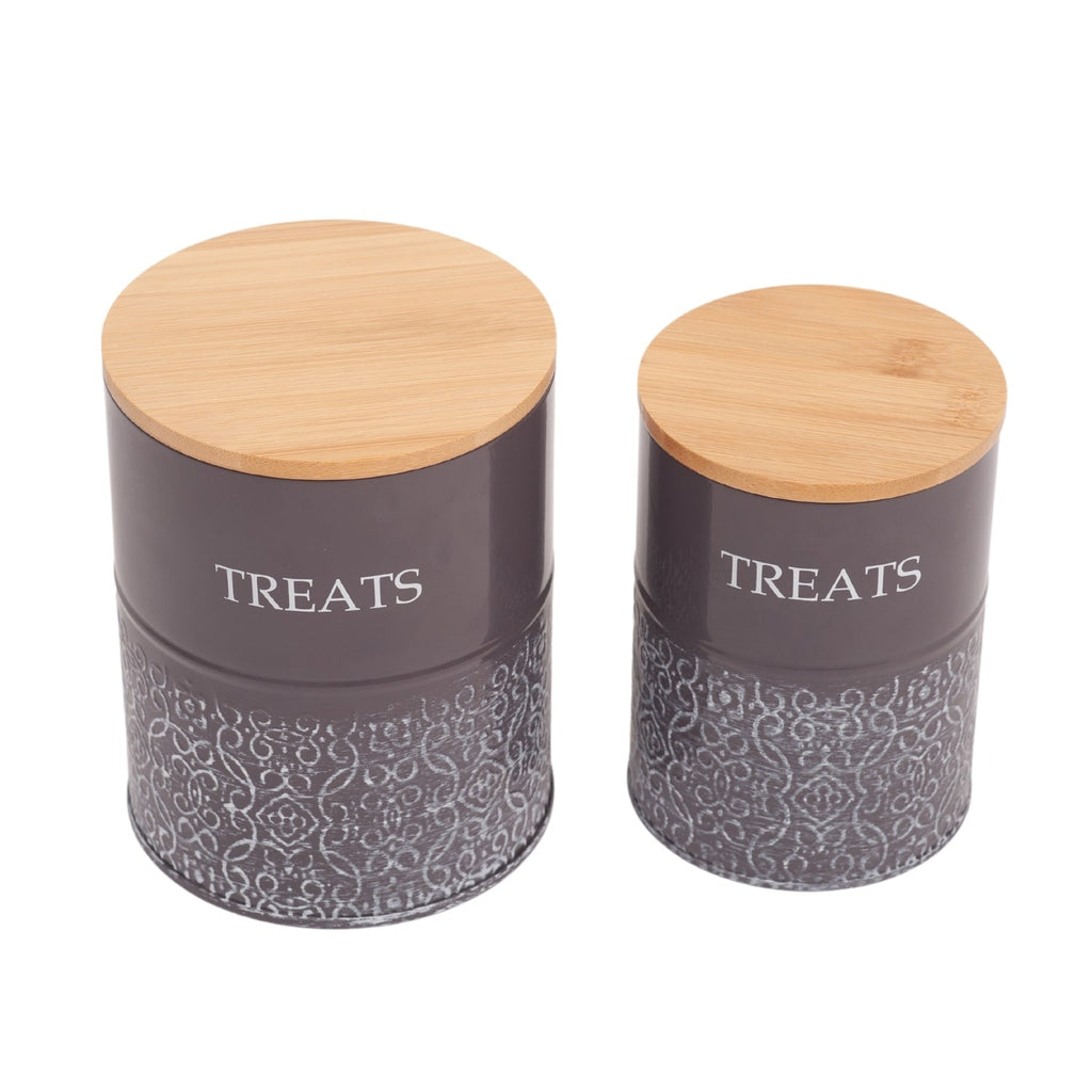 Country Living Dog Treat Canisters containers with nature-inspired artwork - product view 6