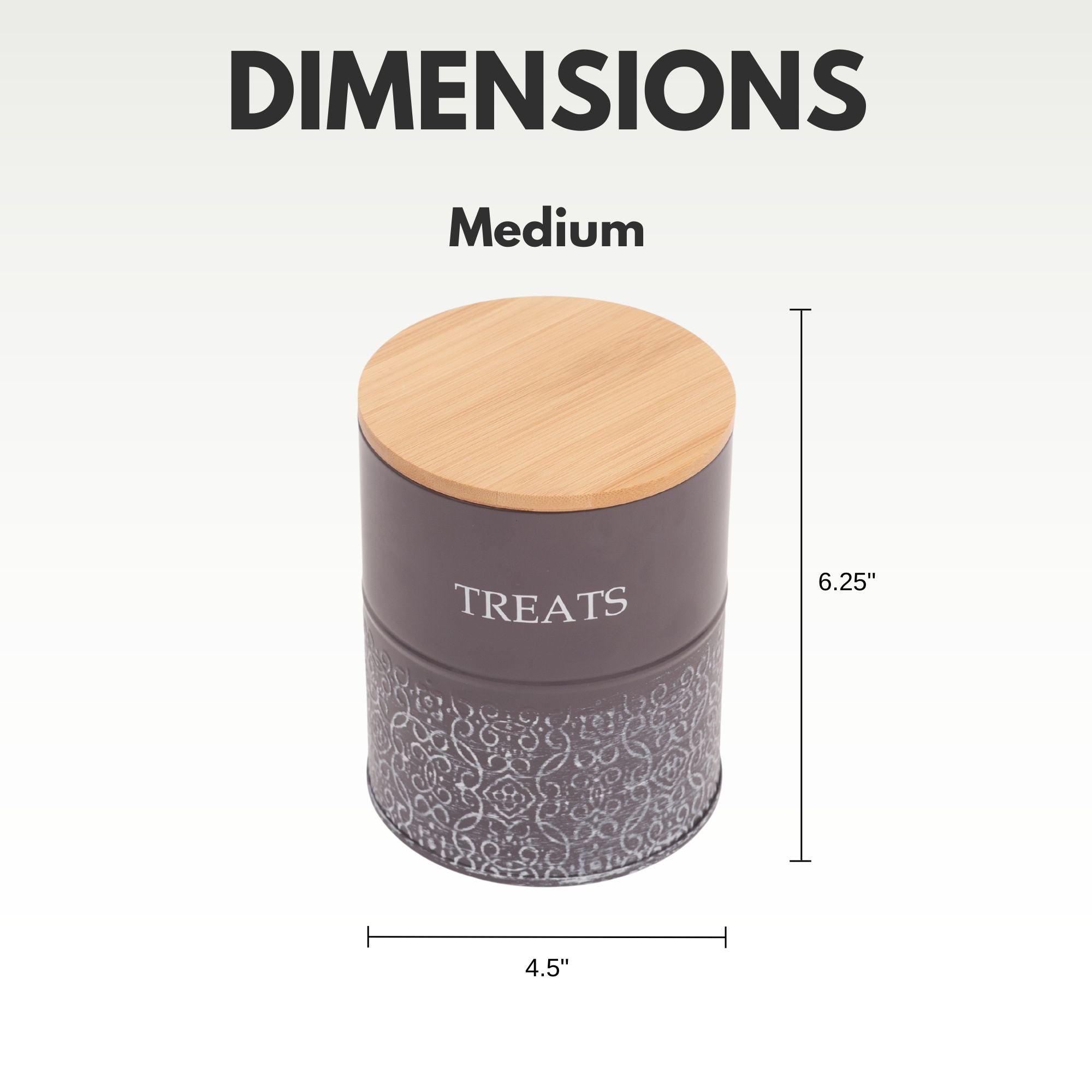Country Living Dog Treat Canisters containers with nature-inspired artwork - product view 7