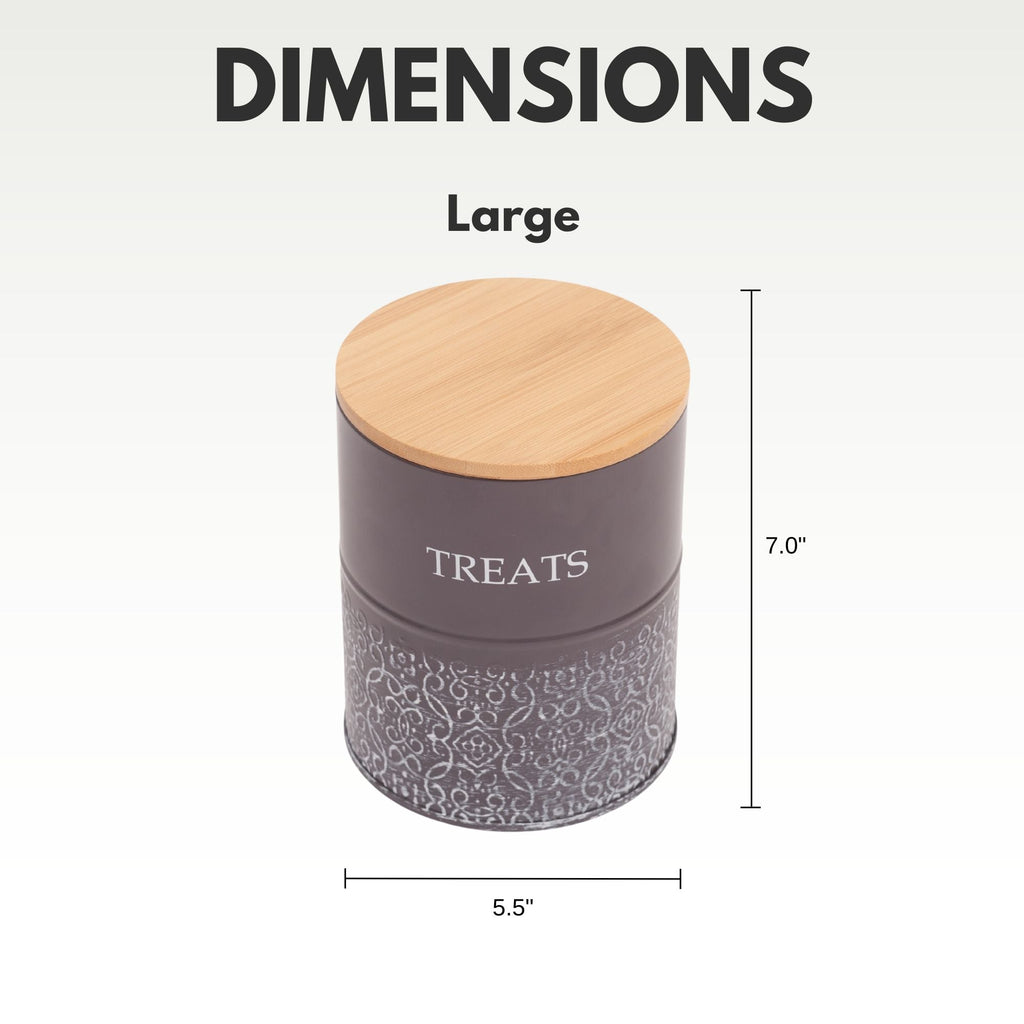 Country Living Dog Treat Canisters containers with nature-inspired artwork - product view 8