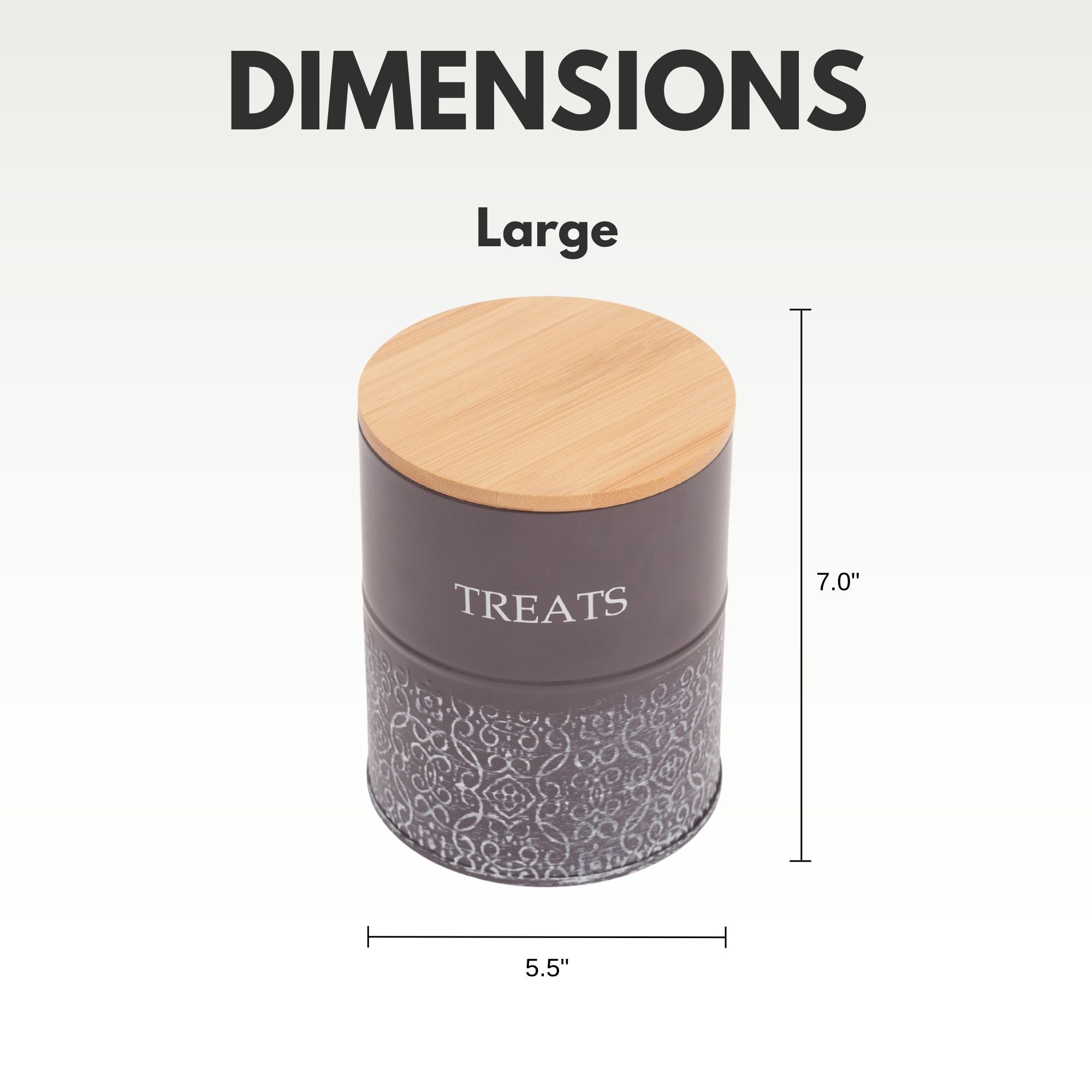 Country Living Dog Treat Canisters containers with nature-inspired artwork - product view 8