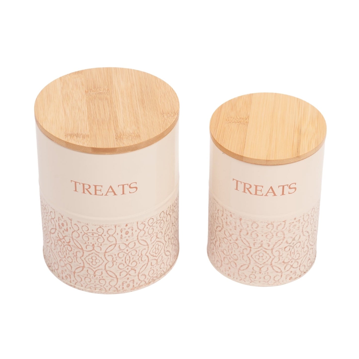 Country Living Dog Treat Canisters treat jar with nature-inspired artwork - product view 2
