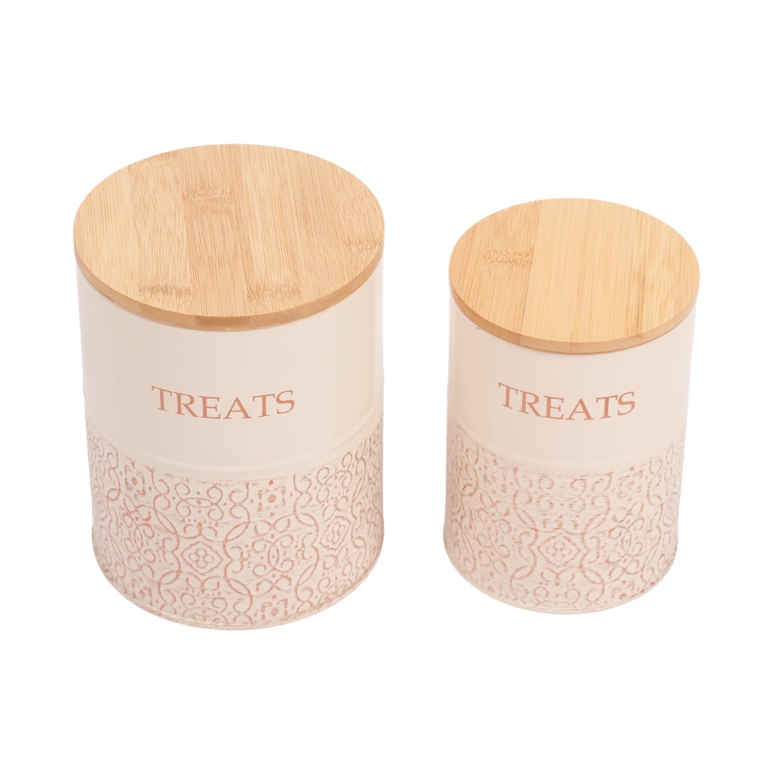 Country Living Dog Treat Canisters treat jar with nature-inspired artwork - product view 2