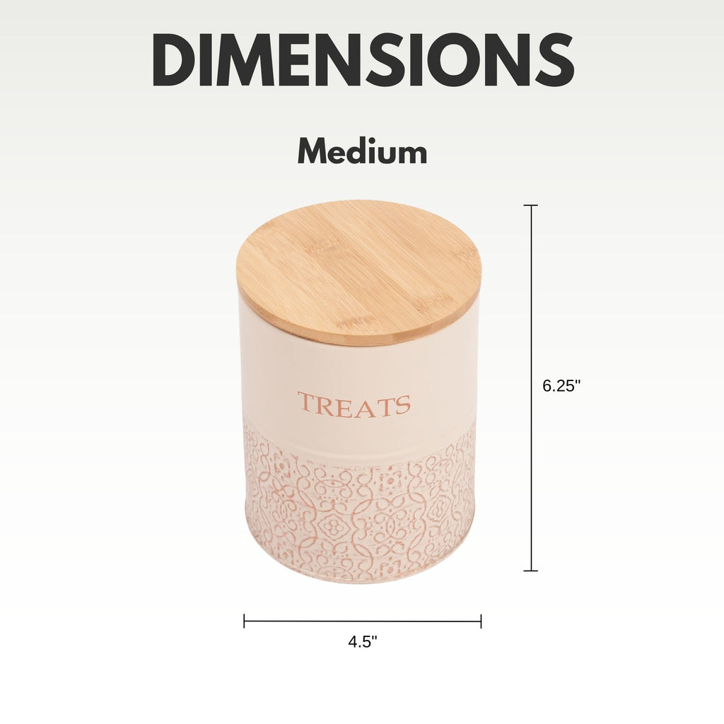 Country Living Dog Treat Canisters treat jar with nature-inspired artwork - product view 11