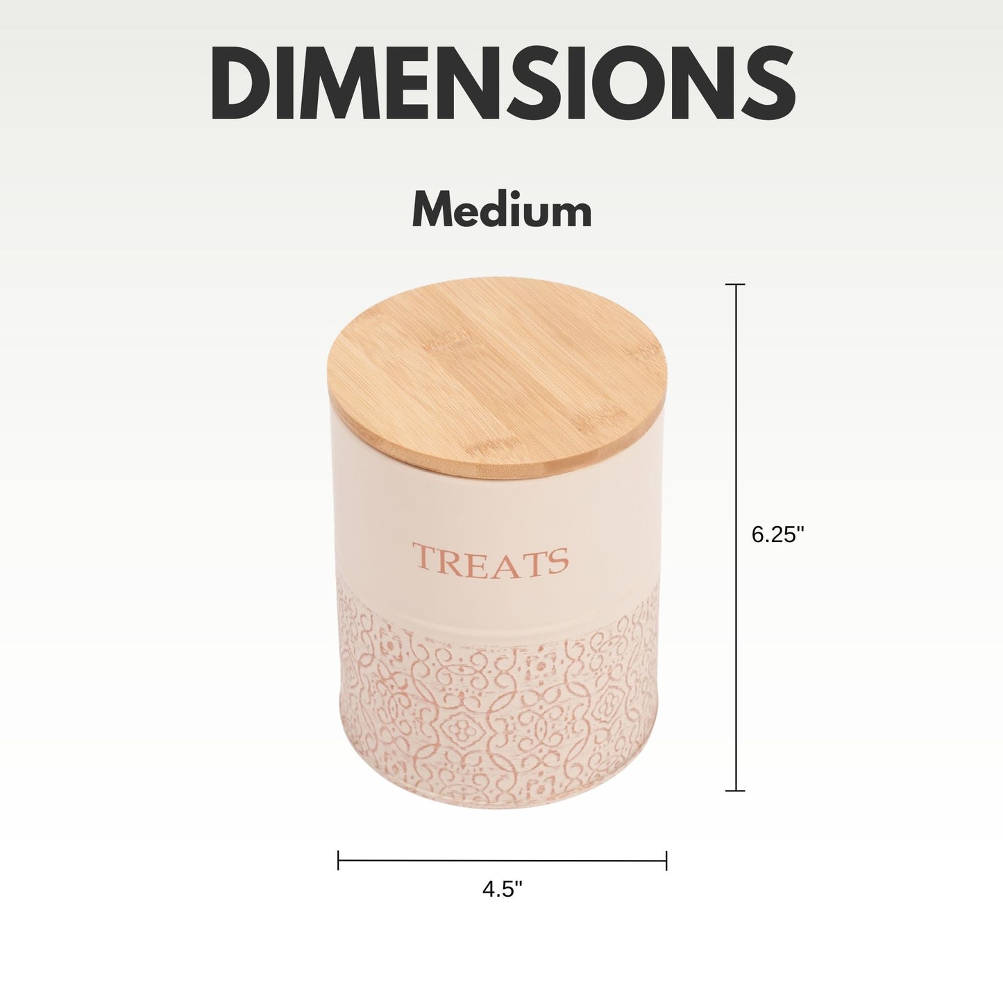 Country Living Dog Treat Canisters treat jar with nature-inspired artwork - product view 11