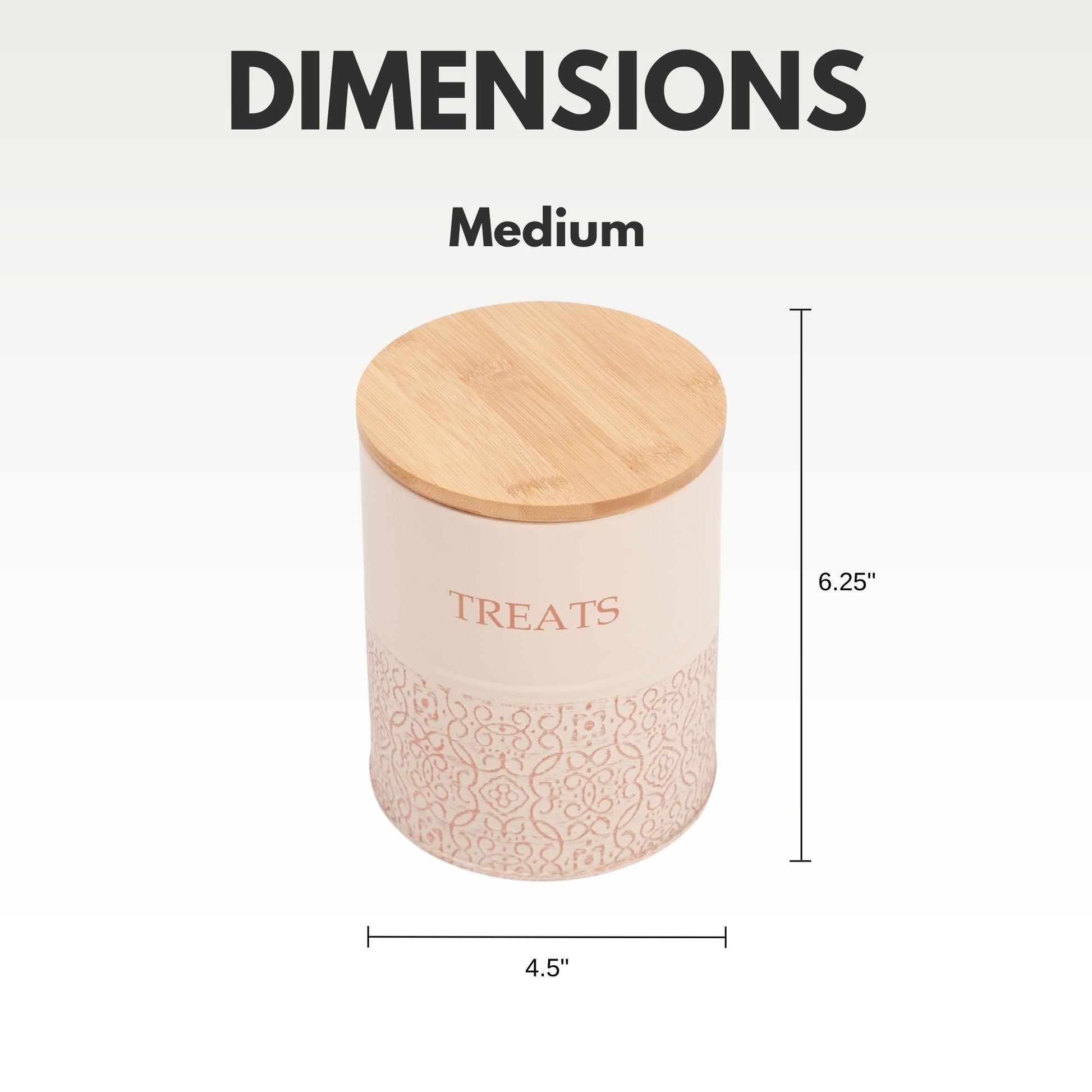 Country Living Dog Treat Canisters treat jar with nature-inspired artwork - product view 11