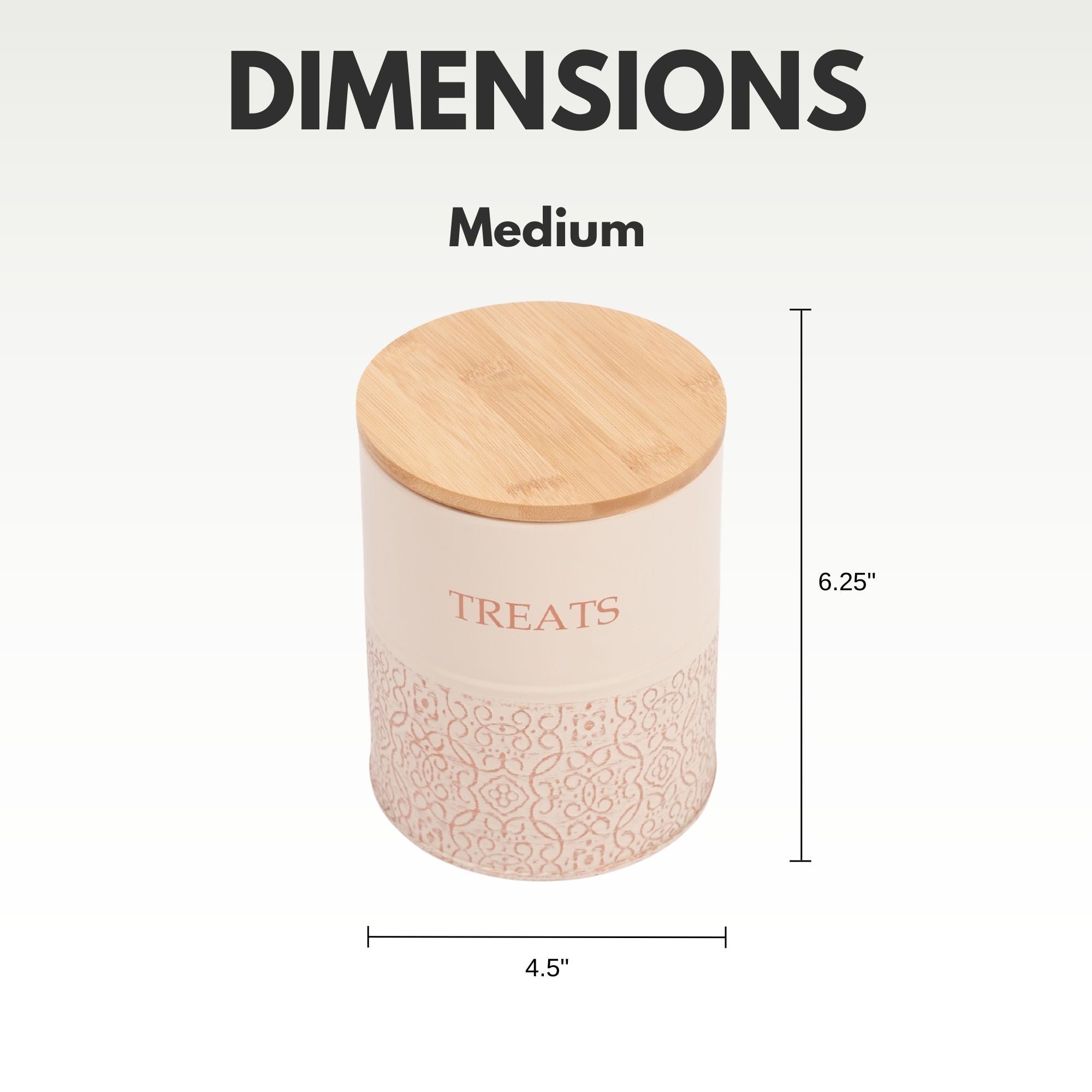 Country Living Dog Treat Canisters treat jar with nature-inspired artwork - product view 11